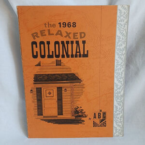 Vintage 1968 The Relaxed Colonial Home Floor Plan Pamphlet